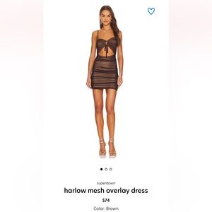 Superdown Harlow Mesh Mini Dress